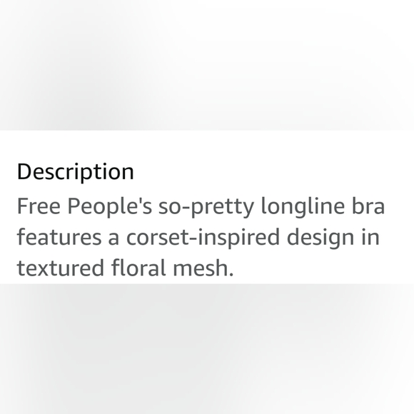 Free People floral mesh bralette - Picture 6 of 6